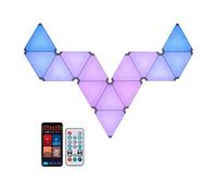 G.W.S® 6pcs LED Triangle Panel Light with IR Remote, RGBIC Wall Light, WiFi Smart APP Control, Works with Alexa and Google Assistant, Music Sync, Room Mood Lighting