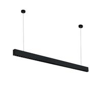 G.W.S® Black LED Ultra Slim Linear Pendant Light, 24° Beam Angle, 4FT 120cm, 40W 4000Lms, Neutral White 4000K