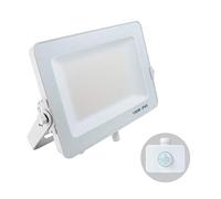 G.W.S® Infinity 150W 13500-15000Lms, White Casing Outdoor IP65 Waterproof LED Floodlight with PIR Motion Sensor, Energy Saving Security Light, Tri-Colour (3000K/4000K/6000K)