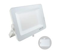 G.W.S® Infinity 200W 18000-20000Lms, White Casing Outdoor IP65 Waterproof LED Floodlight with Photocell Dusk Till Dawn Sensor, Energy Saving Security Light, Tri-Colour (3000K/4000K/6000K)