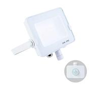 G.W.S® Infinity 30W 2700-3000Lms, White Casing Outdoor IP65 Waterproof LED Floodlight with PIR Motion Sensor, Energy Saving Security Light, Tri-Colour (3000K/4000K/6000K)