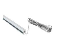 G.W.S® LED Aluminium Profile, 8mm Glass Shelving Light, DC12V 5W 450Lms, 60cm, Warm White 3000K
