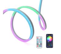 G.W.S® LED Neon Strip Light 5M with IR Remote, RGBIC Multicolour, WiFi Smart APP Control, Works with Alexa and Google Assistant, Music Sync, Room Mood Lighting