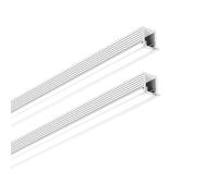 G.W.S® Mini Recessed LED Profile, 2-Pack Aluminium Channel for LED Strip Light, 2 Metres 10.9mmx9.1mm (249-Y1010)