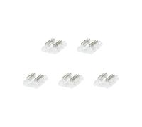 G.W.S® Pack of 5, 3 Pin Strip to Strip Straight Connectors for 10mm Wide CCT/Pixel LED COB Strip Lights