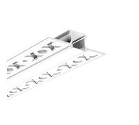 G.W.S® Plaster-in Trimless Recessed LED Profile, 1-Pack Aluminium Channel for LED Strip Light, 2 Metres 57mmx14.4mm (201-C5715)