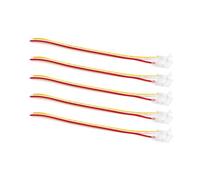 G.W.S® Solderless 1 End Wire Connectors, for 12mm Wide 3 Pin CCT/Pixel LED COB Strip Lights, Pack of 5