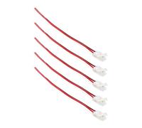 G.W.S® Solderless 1 End Wire Connectors, for 8mm Wide 2 Pin Single Colour LED COB Strip Lights, Pack of 5