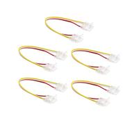 G.W.S® Solderless 2 End Wire Connectors, for 12mm Wide 3 Pin CCT/Pixel LED COB Strip Lights, Pack of 5