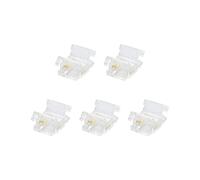 G.W.S® Solderless Strip to Strip Straight Connectors, for 10mm Wide 3 Pin CCT/Pixel LED COB Strip Lights, Pack of 5
