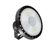 G.W.S® Supreme LED UFO High Bay Light, 150W 3CCT 4000K+5000K+6000K, 1-10V Dimming, IP65 Waterproof, Adjustable Power Function, Warehouse Industrial Lighting