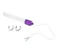 G.W.S® T8 LED Tube Light, Single End Feed AC220-240V Input, 2FT 9W Purple, IP65 Waterproof for Indoor & Outdoor