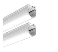 G.W.S® Three-Side Light LED Profile, 2-Pack Aluminium Channel for LED Strip Light, 2 Metres 20mmx27mm (069-M2027-R)