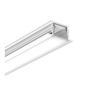 G.W.S® Waterproof Recessed LED Profile, 1-Pack Aluminium Channel for LED Strip Light, 1 Metre 25mmx12.9mm (295-D2513)
