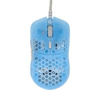 G-Wolves Hati HTS (Small) ACE Wired Gaming Mouse Ultra Lightweight Honeycomb Design - PAW3389 Sensor - 50 to 19,000 CPI - 45±2Gram(~1.3 oz) - TTC Gold Encoder - (Small-Wired-Transparent Blue)
