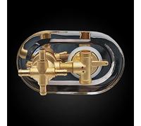 G1/2" 2/3/4/5 Way Monobloc Shower Mixer Tap Brass Thermostatic Valve Ceramic Cartridge Central Distance 6.5cm Hot & Cold Water Control Bathroom Faucet