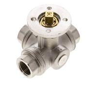 G1/2'' 3-Way L-port Ball Valve Brass ISO-Top 40bar - BL3BAL