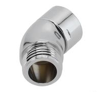 G1/2 Angled Shower Elbow Fitting Chrome Finish 135 Degree Bend For Connecting Hand Shower To Shower Arm Using Standard G1/2 Thread Connections