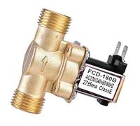 G1/2'' Brass Electric Solenoid Valve N/C 12v 24v 220v G3/4'' Water Air Inlet Flow Switch for Solar Water Heater Valve(3/4",12V)
