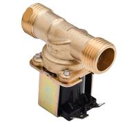 G1/2'' Brass Solenoid Valve N/C 12V 24V 220V Water Air Inlet Flow Switch for Solar Water Heater Valve Pipe Accessories(AC220V)