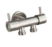 G1/2 Brass Y Valve Splitter Two Way Tap Connector | Brass construction, high pressure resistant, suitable for garden irrigation, lawn watering, greenhouse systems