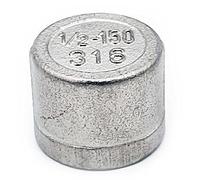 G1/2 BSP Female Round Pipe End Blanking Cap 316 Stainless Steel