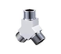 G1/2" Diverter Valve Brass, 3 Way Y Shape/Square Adapter Universal Hand Shower System Component Replacement Part Tap Diverter