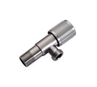 G1/2 Explosion-Proof Brass Angle Valve Gun Gray Hot and Cold Water Toilet Water Valve Switch Water Heater Triangle Valve Thread(2)