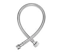 G1/2 FemalexG1/2 Male 304 Stainless Steel Braided Hose Cold Hot Water Pipe Toilet Faucet Connection Pipe Faucet Supply Line Hose(50cm 1Pcs)