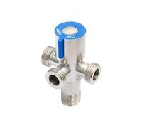 G1/2' Four-Way Triangle Valve One Into Three Out Water Angle Valve 304 Stainless Steel Stop Valve