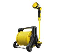 G1/2" Garden Hose Reels Water Pipe Car Portable Shelf Bracket Household High Pressure Vegetable Car Wash Storage Pipe Roll Rack Easy to Install(15m)