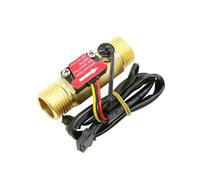 G1/2 Hall Flowmeter Brass YF-B7 With Temperature Detection Water Flow Sensor(YF-B6-T-G3-4)