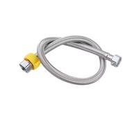 G1/2 Inch 20-200cm Long Plumbing Explosion-Proof Flexible Stainless Steel Nylon Braided Hose Bathroom Tap Faucet Sink Pipe(A,100cm)