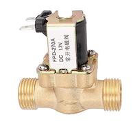 G1/2 Inch Normally Open Brass Solenoid Electromagnetic Valve Water Inlet Switch, Applicable Medium for Water, Working Temperature is 0~85℃ (DC 12V)