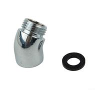 G1/2 Shower Elbow Chrome Brass Angle Adapter with Male and Female Thread for Wall Outlet Handset Holder