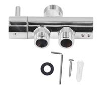 G1/2 Shower Head Diverter Valve,Shower Head Diverter Valve Solid Brass Shower Arm Diverter Valve for Hand Held Showerhead and Fixed Spray Head