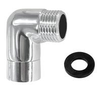 G1/2 Shower Head Elbow Adapter for Connection of Wall Mounted Shower or Handheld Showerhead (90 Degree Corner)