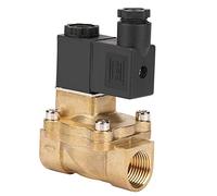 G1/2 Two Port Two Position Pilot Operated Normally Closed Solenoid Valve, Electric Water Air Oil Valve, 0.7MPa Aluminum Alloy Body for Low Viscosity Fluid Systems (AC220V)