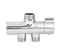 G1/2 Wall Mounted Shower Diverter, Head Diverter Separator Valve 3-Way Bathroom Universal System Replacement Part for Hand Held Showerhead and