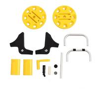 G1/2 Yellow Garden Hose Reel Cart, Lasting Waterpipe Caddy for 20m Hose, Ideal for Outdoor Lawn & Yard Maintenance, Includes Car Washer Tool, Portable & Heavy Duty Design