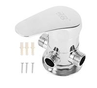 G1/2in 3 Way Bathroom Angle Valve for Shower Head Water Separator Shower Diverter Switch Valve Shower System Component Replacement Part
