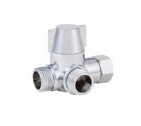 G1/2in 3Way Diverter Valve T-Adapter Converter Brass Bathroom Shower Faucet Water Splitter for Bathroom Bathtub