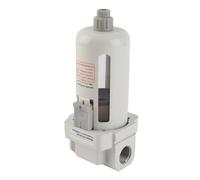 G1/2in Thread Pressure Regulator Air Filter, Air Compressor Piping Filter with Adjustable Pressure 0.1-0.85Mpa, Dry and Clean Keeping Filter for Industrial Use, Aluminum Alloy AB