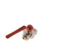 G1/4'' 3-way T-port Ball Valve Brass PTFE/NBR 55 bar - BL3BM