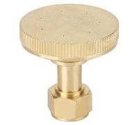 G1 / 4" Female Thread Brass Misting Spray Nozzle, 7 Holes, Straight - Durable, Water Saving Garden Watering Sprayer Head (7 Eyes Copper Straight Head)