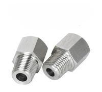 G1/4" Female to Male M10 12 1/8" 1/4" 3/8" NPT Hex Reducer Bushing 304 Stainless Adapter High Pressure 1Pcs(M10x1 Male)