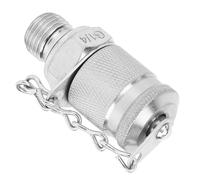 G1/4 M16x2 Hydraulic Test Adapter Heavy Duty High Pressure Measuring Coupling Hose Fitting for Hydraulic Systems Industrial Applications Galvanized Carbon Steel Construction