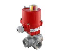 G1/4'' T-port 3-Way Stainless Steel Electric Ball Valve 12V DC - BL3SA