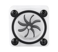 G1/4 Thread 2 Way Revolving Speed Water Cooling Flow Meter, Impeller Type Pc Water Meter with Transparent POM and Acrylic Body, Water Cooling Meter Indicator (2 passes)