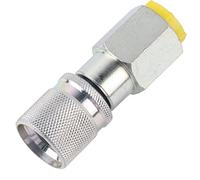 G1/4 to M16x2 Hydraulic Test Point Adapter, High Pressure Hydraulic Test Coupling for System Pressure Testing Oil Sampling Lubrication